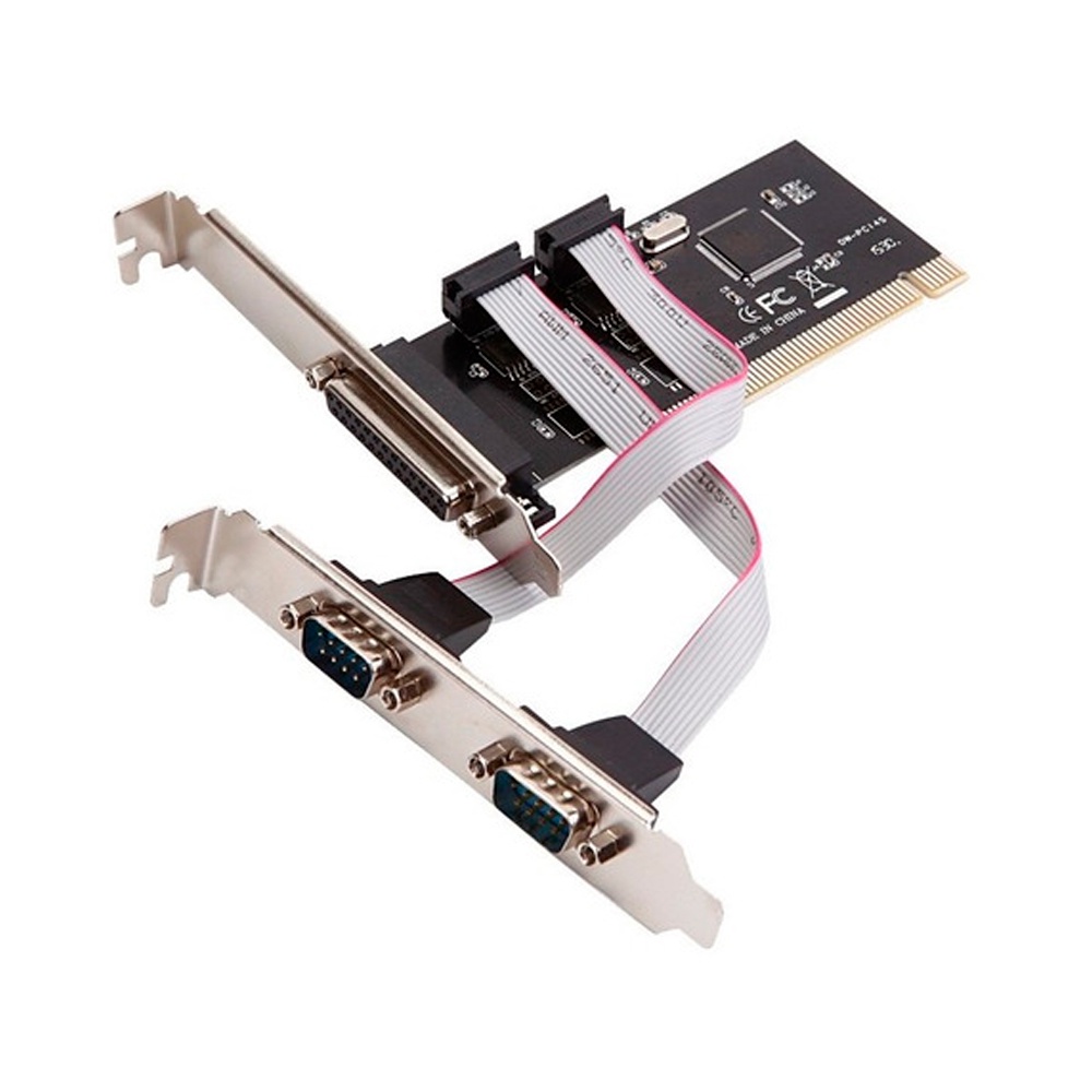 Placa Serial Paralela PCI RS232 DB25 DB9 Perfil Baixo — foto 2