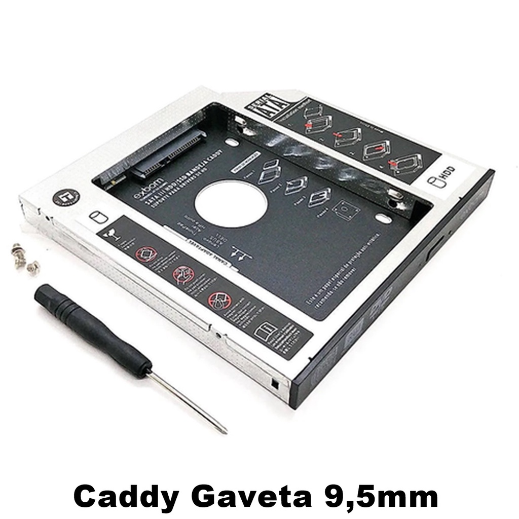 Adaptador Caddy para SSD HD 9.5mm F3 - 1192 — foto 3