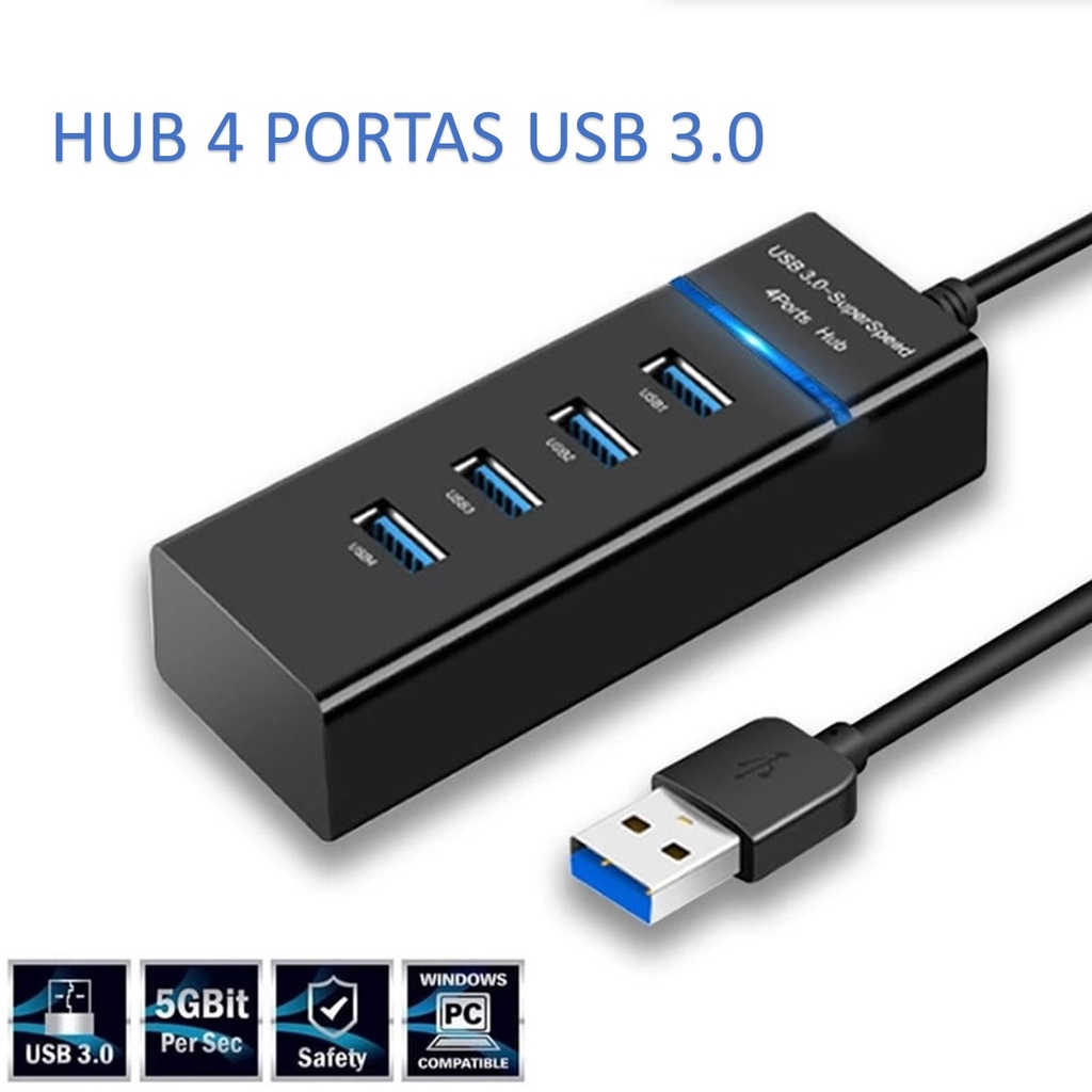 Hub USB 3.0 4 Portas Multi Divisor — foto 3