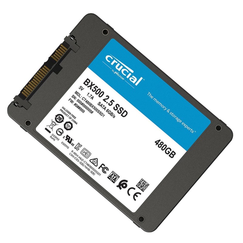 SSD CRUCIAL 480GB CT480BX500SSD1 Preto — foto 2