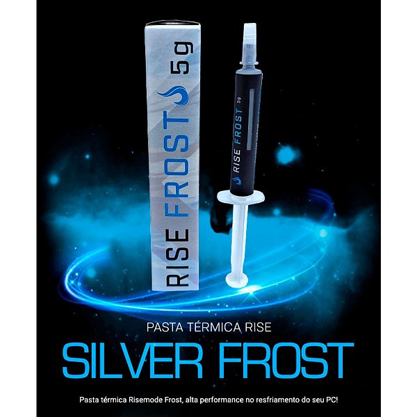 Pasta Térmica RISE Silver Frost 5g Cinza - RM-TG-01-FRT