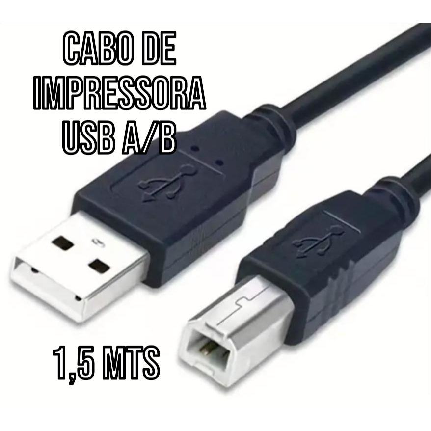 Cabo USB para Impressora 1,5m