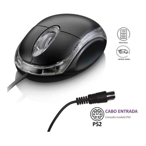 Mouse Multilaser PS2 Classic Box Preto