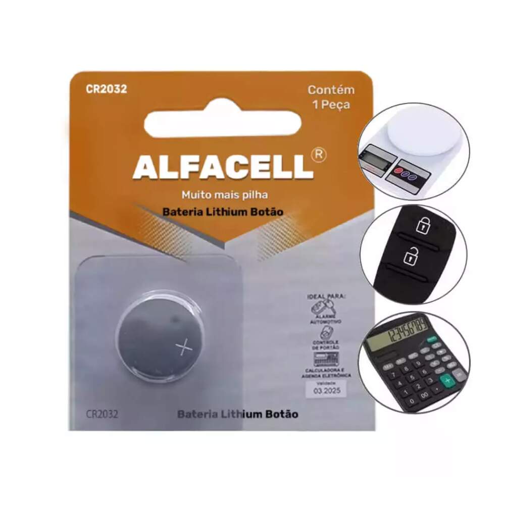 Bateria CR2032 ALFACELL Lithium 3V — foto 2