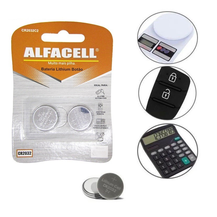 Bateria CR2032 ALFACELL Lithium 3V — foto 3